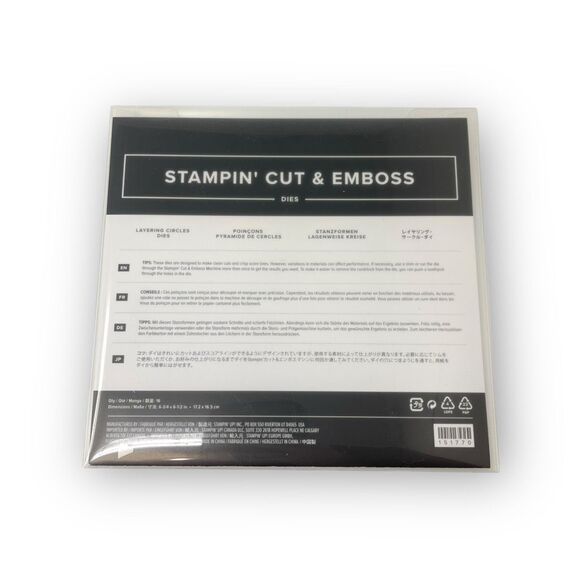 Stampin’ Up Layering Circles Framelits Dies Cut & Emboss Set 151770 Retired - Picture 1 of 2